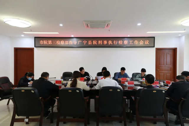 肇庆市人民检察院第三检察部到本院指导刑事执行检察工作